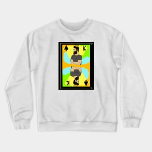 Color playing card King Crewneck Sweatshirt